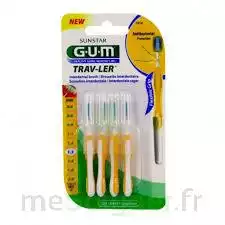 Gum Trav - Ler, 1,3 Mm, Manche Jaune , Blister 4 à VIC-FEZENSAC